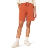 Amazon Essentials Women’s Fleece High Rise Bermuda Shorts with Elastic Waist and Drawstring (Plus Size Available)(Terracotta)