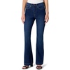 Amazon Essentials Women’s High Stretch Flattering High-Rise Flare Jeans(Dark Shadow Wash)