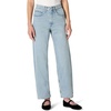 Amazon Essentials Women’s High-Rise Barrel Leg Jeans(Iced Light Wash)