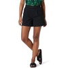 Amazon Essentials Women’s High-Rise Relaxed-Fit A-line Elastic Back Shorts(Black)