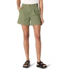 Amazon Essentials Women’s High-Rise Relaxed-Fit A-line Elastic Back Shorts(Dark Olive)