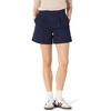 Amazon Essentials Women’s High-Rise Relaxed-Fit A-line Elastic Back Shorts(Navy)