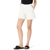 Amazon Essentials Women’s High-Rise Relaxed-Fit A-line Elastic Back Shorts(White)