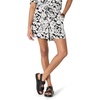 Amazon Essentials Women’s High-Rise Relaxed-Fit Fluid Twill Pull-On Shorts(Black Ivory Folk Floral)