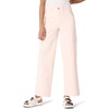 Amazon Essentials Women’s High-Rise Relaxed-Fit Stretchy Full-Length Cargo Pants(Light Pink)