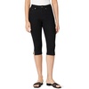 Amazon Essentials Women’s High-Rise Slim Fit Capris Denim Pedal Pusher Jean(Black)