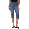 Amazon Essentials Women’s High-Rise Slim Fit Capris Denim Pedal Pusher Jean(Medium Blue Vintage)