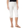 Amazon Essentials Women’s High-Rise Slim Fit Capris Denim Pedal Pusher Jean(White)