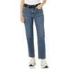 Amazon Essentials Women’s High-Rise Straight Jeans – Discontinued Colors(Medium Wash)