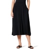 Amazon Essentials Women’s Jersey Pull On Midi Length Skirt(Black)