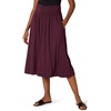 Amazon Essentials Women’s Jersey Pull On Midi Length Skirt(Burgundy)