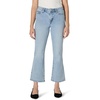 Amazon Essentials Women’s Medium Stretch Mid-Rise Fashion-Forward Kick Crop Jeans(Iced Blue Light Wash)