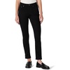 Amazon Essentials Women’s Medium Stretch Slim-Fit Mid-Rise Straight Leg Jeans(Black)