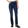 Amazon Essentials Women’s Medium Stretch Slim-Fit Mid-Rise Straight Leg Jeans(Dark Wash)
