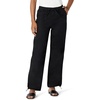 Amazon Essentials Women’s Mid-Rise Baggy Loose-Fit Wide-Leg Parachute Pants(Black)