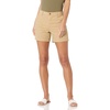 Amazon Essentials Women’s Mid-Rise Slim-Fit 5 Inch Inseam Khaki Shorts (Available in Straight and Curvy Fits)(Khaki Brown)
