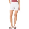 Amazon Essentials Women’s Mid-Rise Slim-Fit 5 Inch Inseam Khaki Shorts (Available in Straight and Curvy Fits)(White)