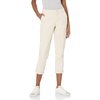Amazon Essentials Women’s Mid-Rise Slim-Fit Stretchy Khaki Pants (Available in Plus Size)(Light Tan)