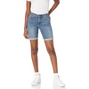 Amazon Essentials Women’s Slim Fit Denim Bermuda Shorts with Pockets(Medium Wash)