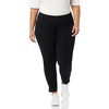 Amazon Essentials Women’s Slim-Fit Bi-Stretch Side Zip Ankle Pant(Black)