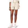 Amazon Essentials Women’s Stretch Cotton Mid-Rise Pull-On Relaxed-Fit Shorts(Beige)