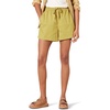 Amazon Essentials Women’s Stretch Cotton Mid-Rise Pull-On Relaxed-Fit Shorts(Dark Yellow)