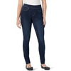 Amazon Essentials Women’s Stretch Denim Mid-Rise Pull-On Skinny Jegging(Dark Wash)