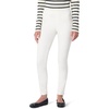 Amazon Essentials Women’s Stretch Denim Mid-Rise Pull-On Skinny Jegging(White)
