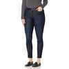 Amazon Essentials Women’s Stretchy Mid Rise Curvy Skinny Jeans – Discontinued Colors(Dark Wash)
