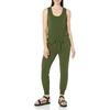 Amazon Essentials Women’s Studio Terry Stretchy Jumpsuit for Exercise (Available in Plus Size)(Dark Olive)