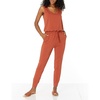 Amazon Essentials Women’s Studio Terry Stretchy Jumpsuit for Exercise (Available in Plus Size)(Terracotta)