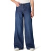 Amazon Essentials Women’s Ultra Soft Mid-Rise Wide Leg Jeans(Dark Shadow Wash)