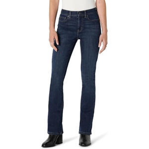 Amazon Essentials Women’s Curvy Slim-Fit Mid-Rise Bootcut Jeans(Dark Midnight Wash)