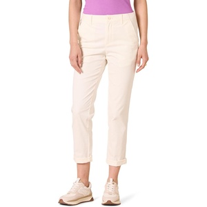 Amazon Essentials Women’s High-Rise Regular-Fit Ankle-Length Tapered-Leg Khaki Pant(Eggshell White)