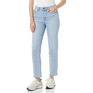 Amazon Essentials Women’s High-Rise Straight Jeans – Discontinued Colors(Light Wash)