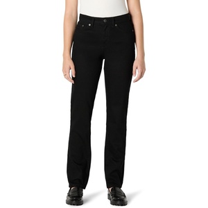 Amazon Essentials Women’s High-Rise Straight Leg Jean(Black)