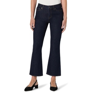 Amazon Essentials Women’s Medium Stretch Mid-Rise Fashion-Forward Kick Crop Jeans(Rinse)