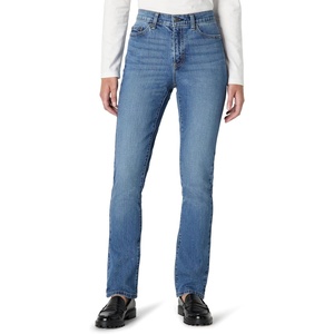 Amazon Essentials Women’s Medium Stretch Slim-Fit Mid-Rise Straight Leg Jeans(Medium Blue Vintage)