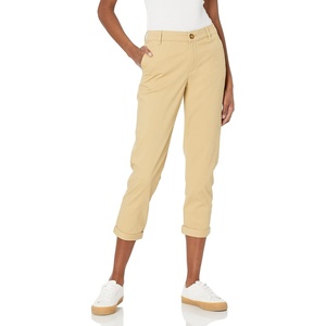 Amazon Essentials Women’s Mid-Rise Slim-Fit Stretchy Khaki Pants (Available in Plus Size)(Khaki)
