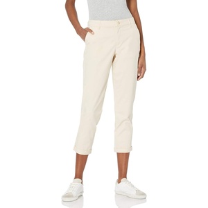 Amazon Essentials Women’s Mid-Rise Slim-Fit Stretchy Khaki Pants (Available in Plus Size)(Light Tan)