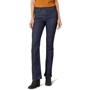 Amazon Essentials Women’s Mid-Rise Stretchy Slim Bootcut Jeans for Ladies, Flared Leg Pants – Discontinued Colors(New Rinse)