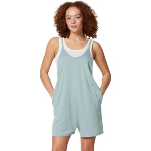 Amazon Essentials Women’s Oversized-Fit Sleeveless Romper(Light Sage Green)