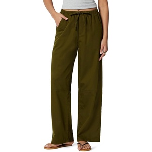 Amazon Essentials Women’s Oversized-Fit Tie Waist Lightweight Pant(Deep Brown)