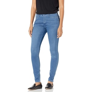 Amazon Essentials Women’s Pull-On Mid Rise Stretchy Knit Jegging (Available in Plus Size)(Light Wash)