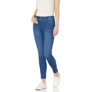 Amazon Essentials Women’s Pull-On Mid Rise Stretchy Knit Jegging (Available in Plus Size)(Medium Wash)