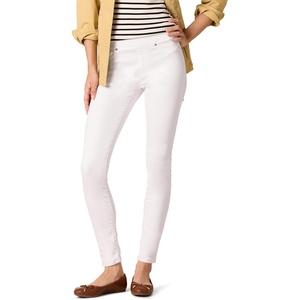 Amazon Essentials Women’s Skinny Fit Mid-Rise Stretch Pull-On Jegging with Pockets – Discontinued Colors(White)