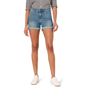 Amazon Essentials Women’s Slim Fit Mid-Rise 4″ Denim Shorts(Medium Wash)