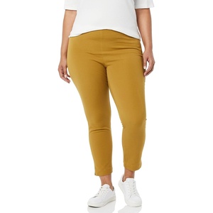 Amazon Essentials Women’s Slim-Fit Bi-Stretch Side Zip Ankle Pant(Dark Camel)