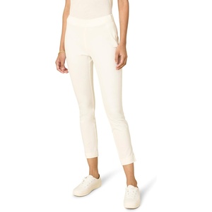 Amazon Essentials Women’s Slim-Fit Bi-Stretch Side Zip Ankle Pant(Ivory)