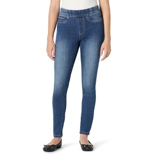 Amazon Essentials Women’s Stretch Denim Mid-Rise Pull-On Skinny Jegging(Medium Wash)